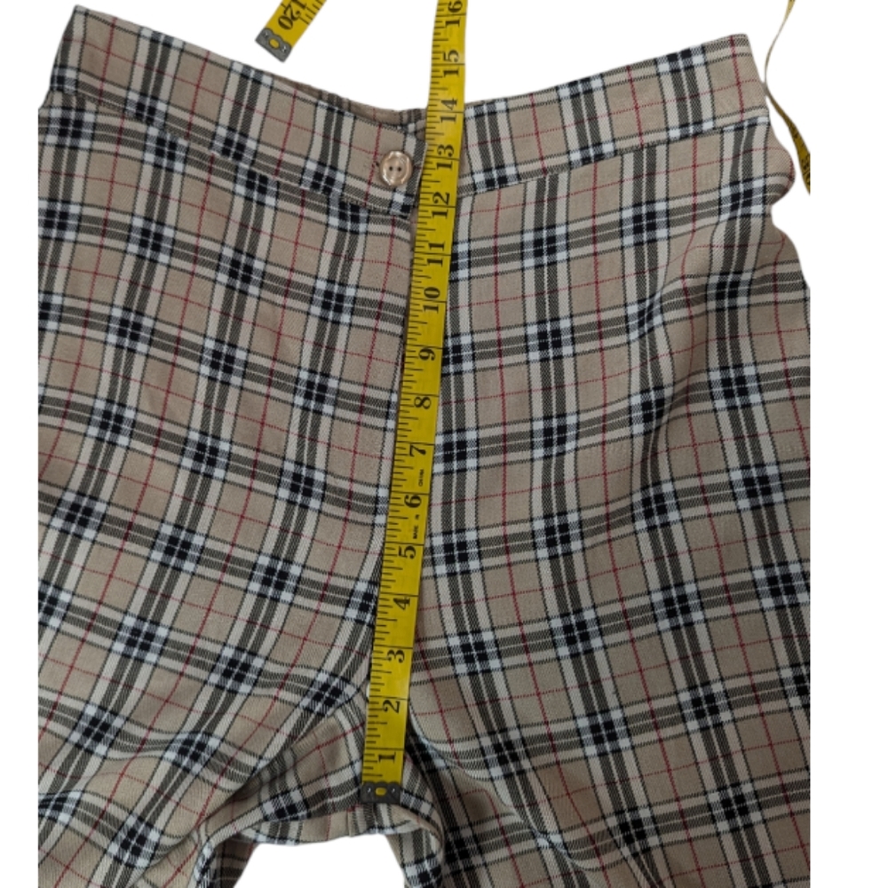 Nasty Gal Sz 8 NWT Check Tapered High Waisted Pants - Picture 10 of 12